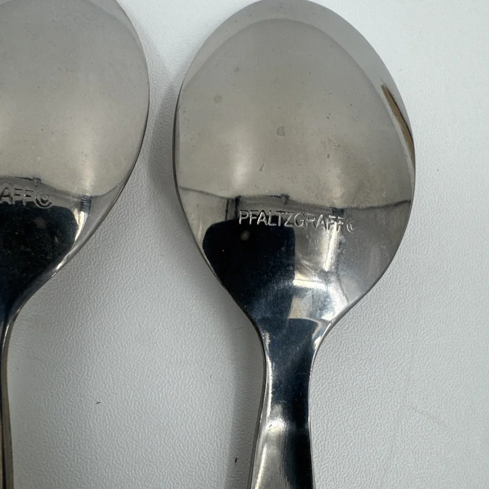4‎ Pfaltzgraff Flower Garden Teaspoons Plastic/Stainless Country Floral